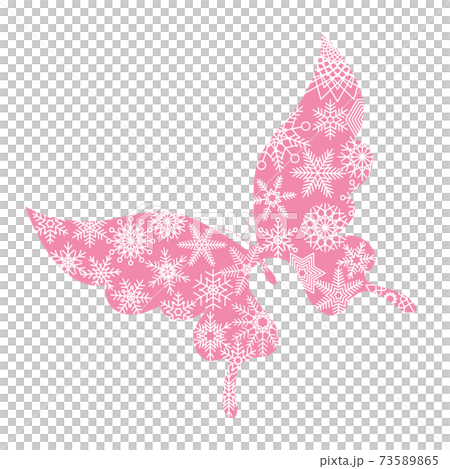 聖誕材料蝴蝶和雪水晶設計燕尾裝飾插圖矢量 聖誕材料蝴蝶和雪水晶設計燕尾裝飾插圖矢量 73589865