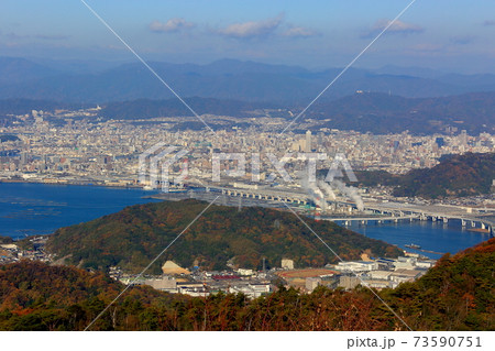 絵下山　眺望　広島市内 73590751