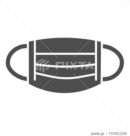 Medical mask solid icon, healthcare concept, Surgical mask sign on white background, breathing respiratory face mask icon in glyph style for mobile concept and web design. Vector graphics. Medical mask solid icon, healthcare concept, Surgical mask sign on white background, breathing respiratory face mask icon in glyph style for mobile concept and web design. Vector graphics. 73591209
