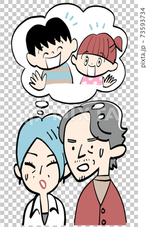 Grandparents thinking of grandchildren Grandparents thinking of grandchildren 73593734