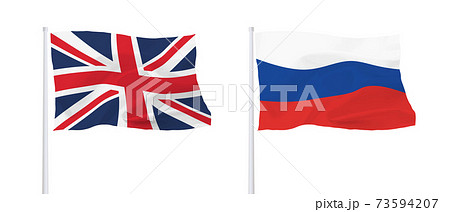 イギリス国旗　ロシア国旗 73594207