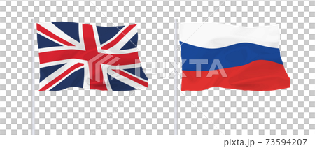 イギリス国旗　ロシア国旗 73594207