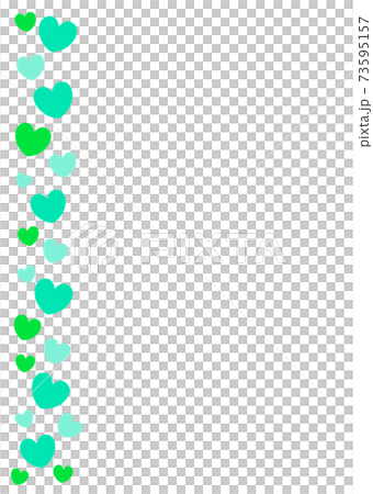 28_Vertical studded Green and yellow-green heart 73595157