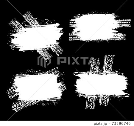 Tire marks, car, truck tyre tracks traces, grunge 73596746