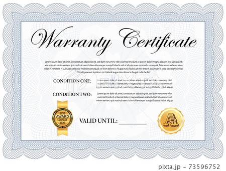 Company quality warranty certificate template 73596752