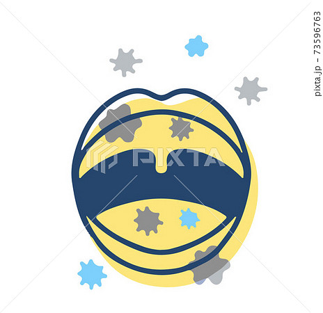 感染の危険にさらされる口 73596763