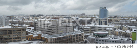 winter roofs in the city of Minsk winter roofs in the city of Minsk 73596944
