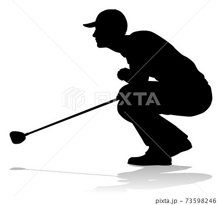 Golfer Golf Sports Person Silhouette 73598246