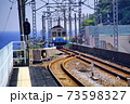 片瀬白田 駅　伊豆急行 8000系 普通列車 （ 静岡県 東伊豆 ） 73598327