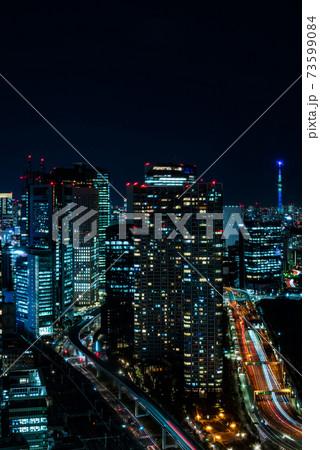 浜松町・世界貿易センタービルから見る新橋方面の夜景 73599084