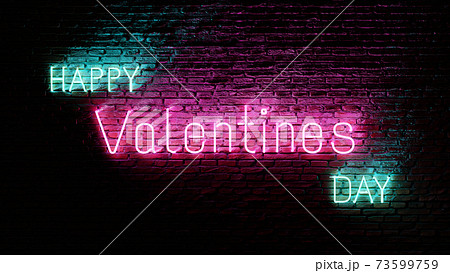 Valentines neon sign Valentines neon sign 73599759