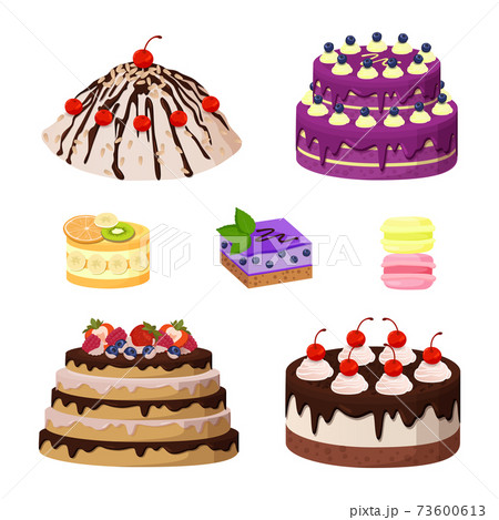 Sweet Bakery Collection Poster Vector Illustration Sweet Bakery Collection Poster Vector Illustration 73600613