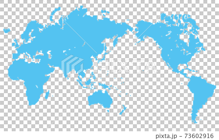 Illustration of a world map composed of square cube dots Japanese version Asia center White background Illustration of a world map composed of square cube dots Japanese version Asia center White background 73602916