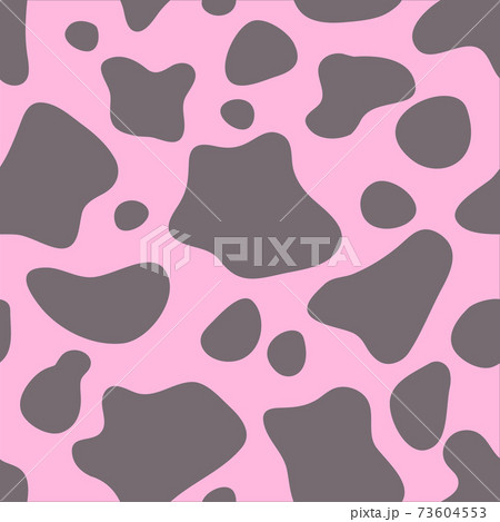 Seamless Pattern Gray And Pink Cow Hide のイラスト素材