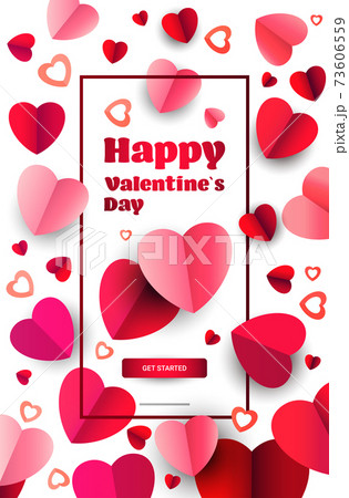 valentines day celebration love banner flyer or greeting card with hearts vertical valentines day celebration love banner flyer or greeting card with hearts vertical 73606559