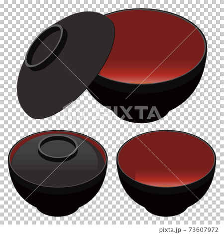 Illustration of a wooden bowl 73607972