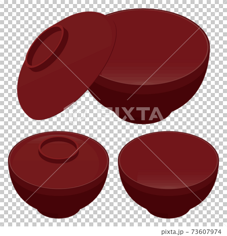 一個木碗的插圖 73607974