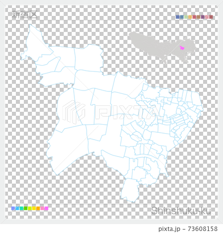 Shinjuku-ku, Shinjuku-ku, blank map (Tokyo) 73608158