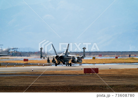 主翼を折ったF/A-18戦闘攻撃機 主翼を折ったF/A-18戦闘攻撃機 73608780