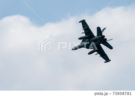 旋回するF/A-18戦闘攻撃機 旋回するF/A-18戦闘攻撃機 73608781