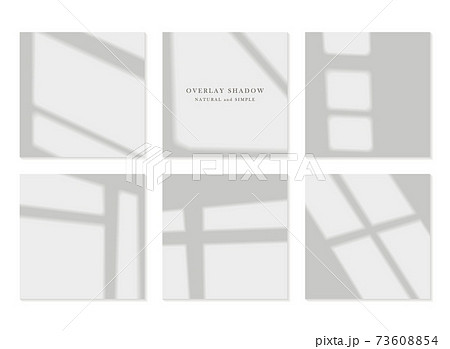 窓枠やフレームの影のイラスト素材