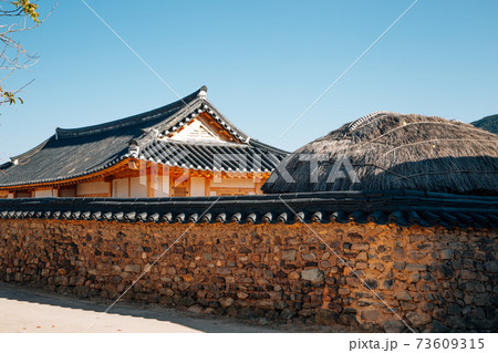 Andong Hahoe Folk Village in Andong, Korea Andong Hahoe Folk Village in Andong, Korea 73609315