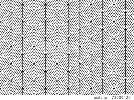 和風シームレスパターン 若松菱 和風シームレスパターン 若松菱 73609420