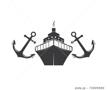 cruise ship Logo Template vector icon illustration cruise ship Logo Template vector icon illustration 73609980