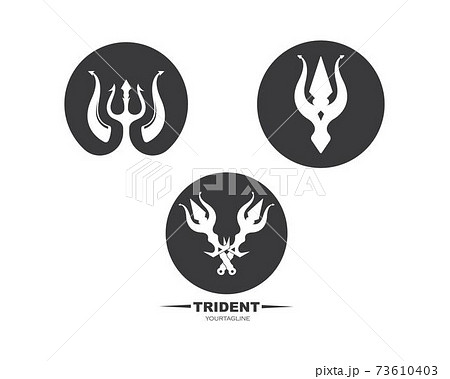 Trident Logo Template vector icon illustration 73610403
