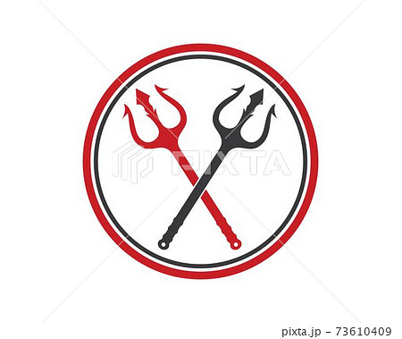 Trident Logo Template vector icon illustration 73610409