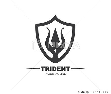 Trident Logo Template vector icon illustration Trident Logo Template vector icon illustration 73610445