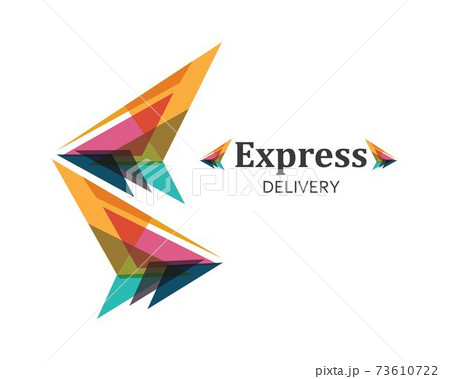 Arrow vector illustration icon Logo of delivery and logistic  business Template 73610722