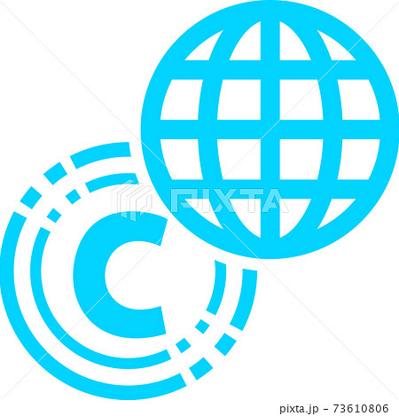 コインとインターネットのアイコン 73610806