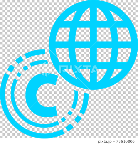 コインとインターネットのアイコン 73610806