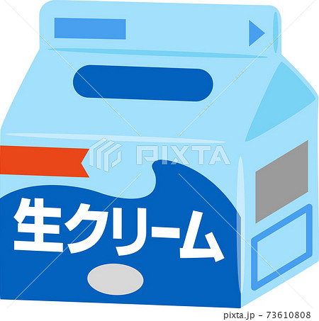 紙パック入りの生クリーム 73610808