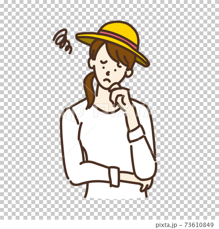 シンプルな女性のイラスト ポーズ バリエーションのイラスト素材