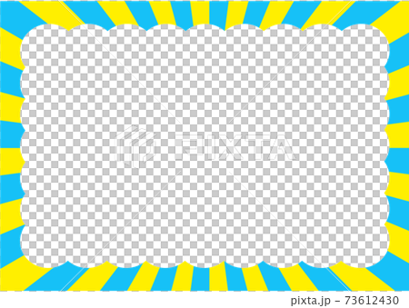 Flashy frame yellow and light blue 73612430