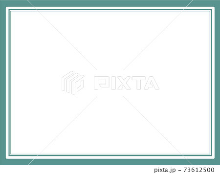 落ち着いたシンプルな緑のフレーム 落ち着いたシンプルな緑のフレーム 73612500