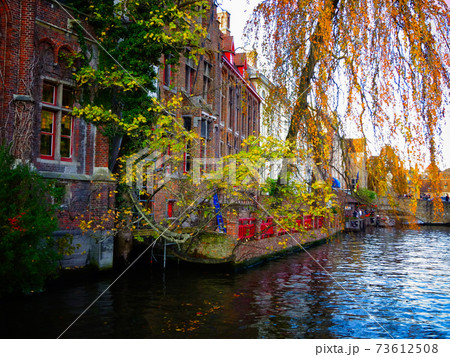 ブルージュ　運河 73612508