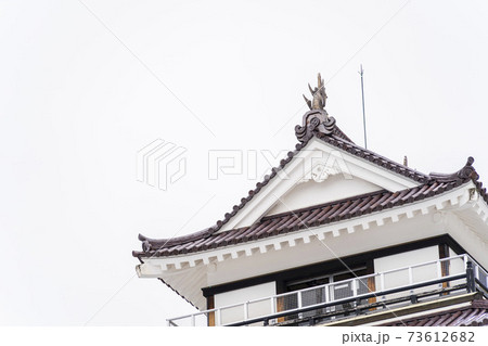 冬の鶴ヶ城(若松城) 福島県会津若松市 冬の鶴ヶ城(若松城) 福島県会津若松市 73612682