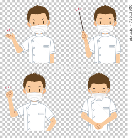 マスクを付けた看護師 73612900