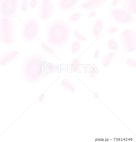 ぼんやりとしたピンクの花びらが舞うシンプルな背景イラストのイラスト素材