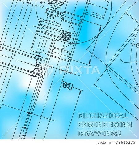 Backgrounds of engineering subjects. Technical illustration 73615275