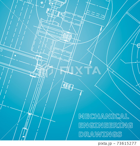 Backgrounds of engineering subjects. Technical illustration 73615277