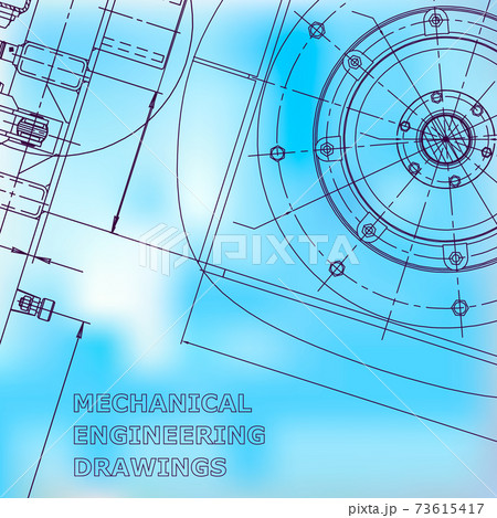 Backgrounds of engineering subjects. Technical illustration. Mechanical engineering 73615417