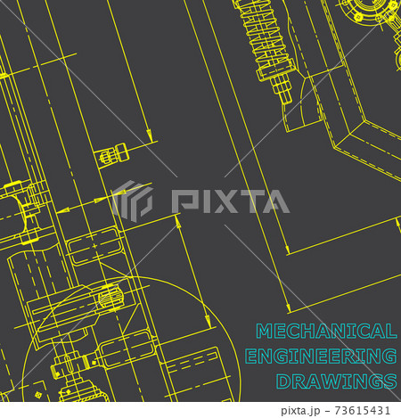 Backgrounds of engineering subjects. Technical illustration. Mechanical engineering Backgrounds of engineering subjects. Technical illustration. Mechanical engineering 73615431