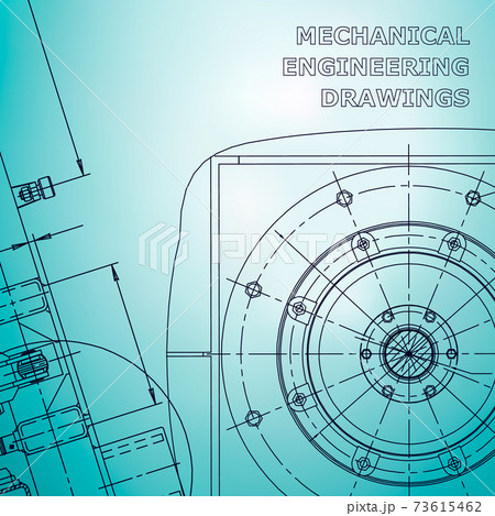 Backgrounds of engineering subjects. Technical illustration. Mechanical engineering 73615462