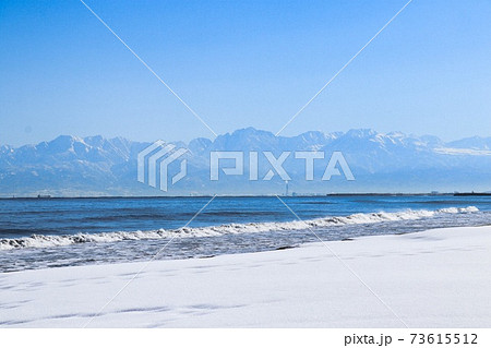 雪浜からの立山連峰 73615512