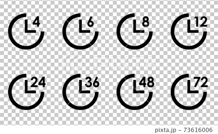 Clock icon time variation set Clock icon time variation set 73616006
