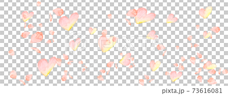 Watercolor heart, petals, cherry blossoms, flying love, valentine's day, mother's day, happiness anniversary 73616081